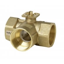 Changeover ball valve, 3-port, PN40, DN50, kvs 37
