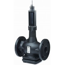 2-port seat valve, flanged, PN40, DN50, kvs 31, thermal insulator, PTFE, 350 °C